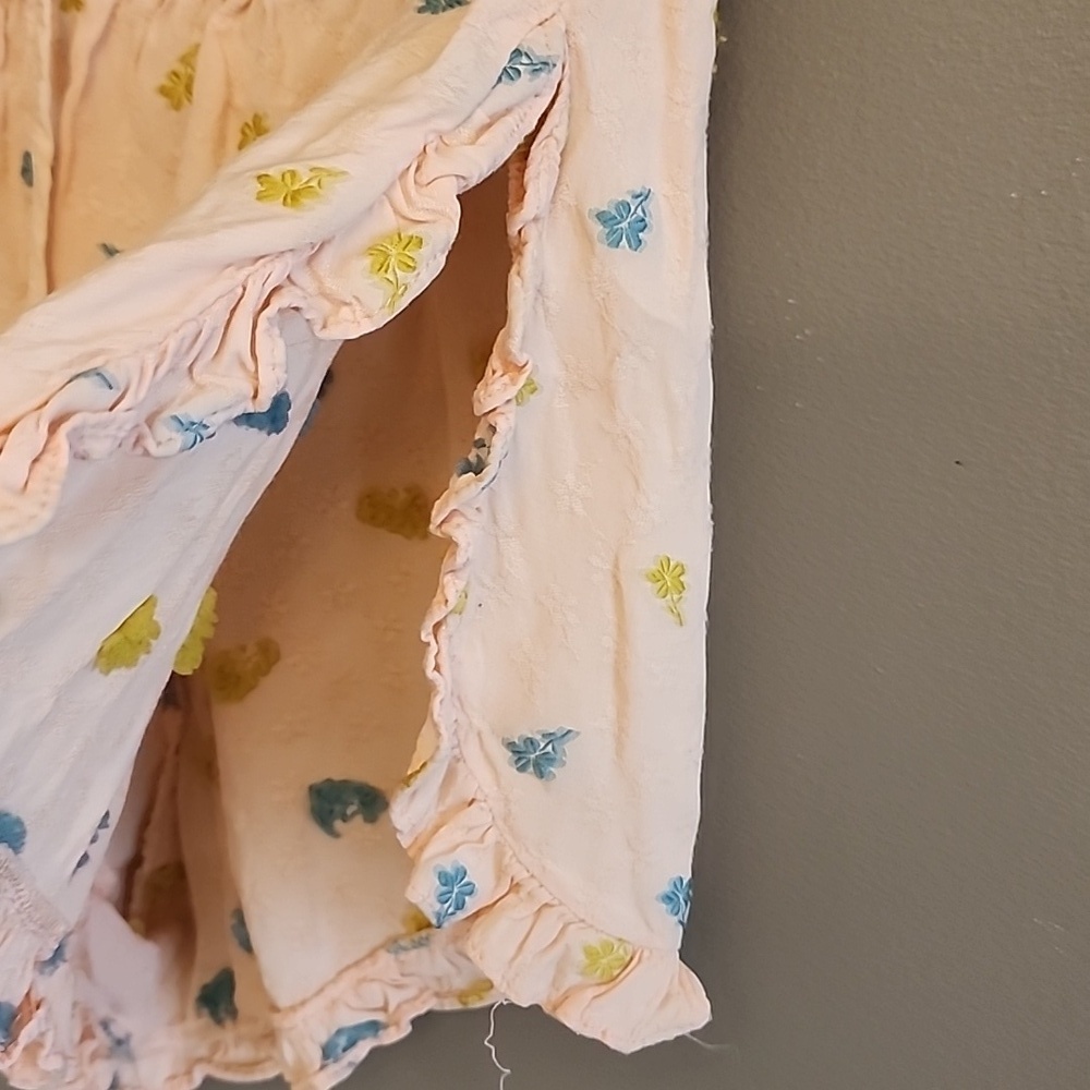 Anthropologie Peach Floral Shorts - Picture 6 of 14